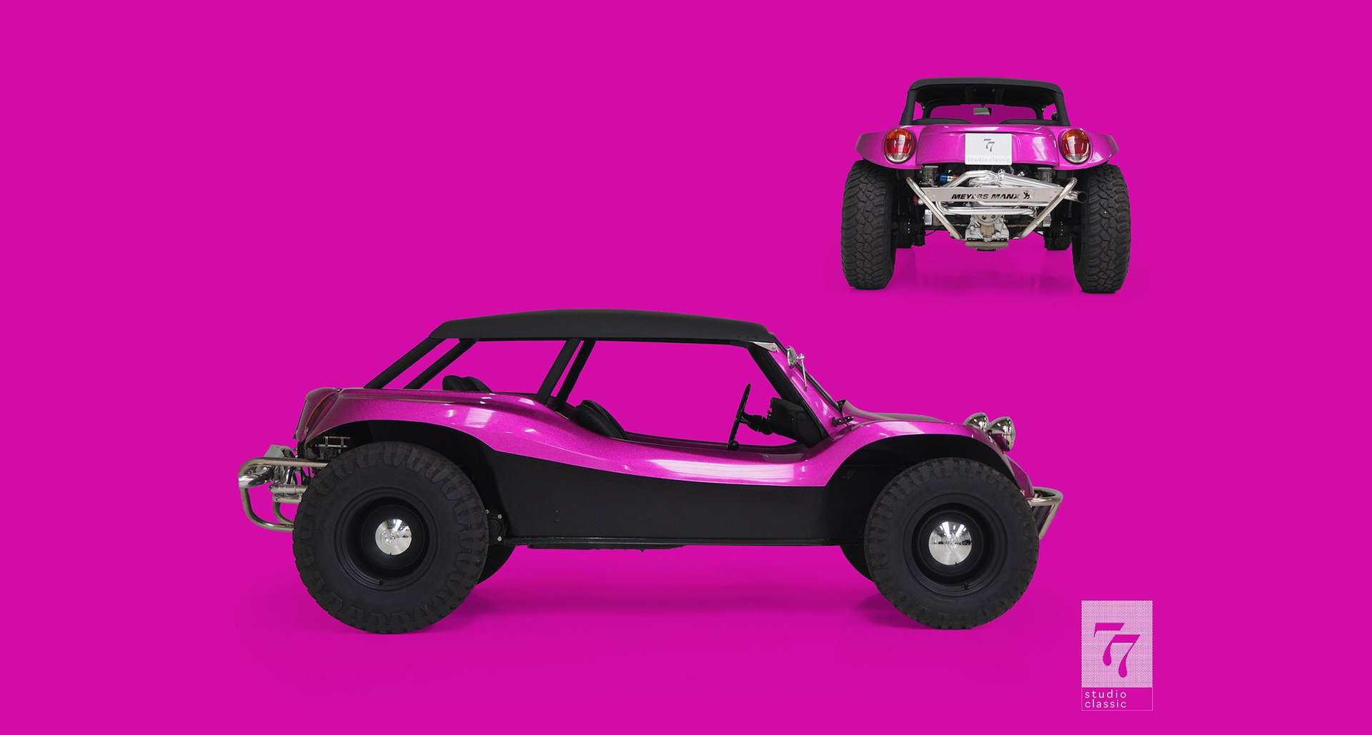1974 Meyers Manx Classic - Manxter 2+2 Brilliant Fuchsia, foto 1