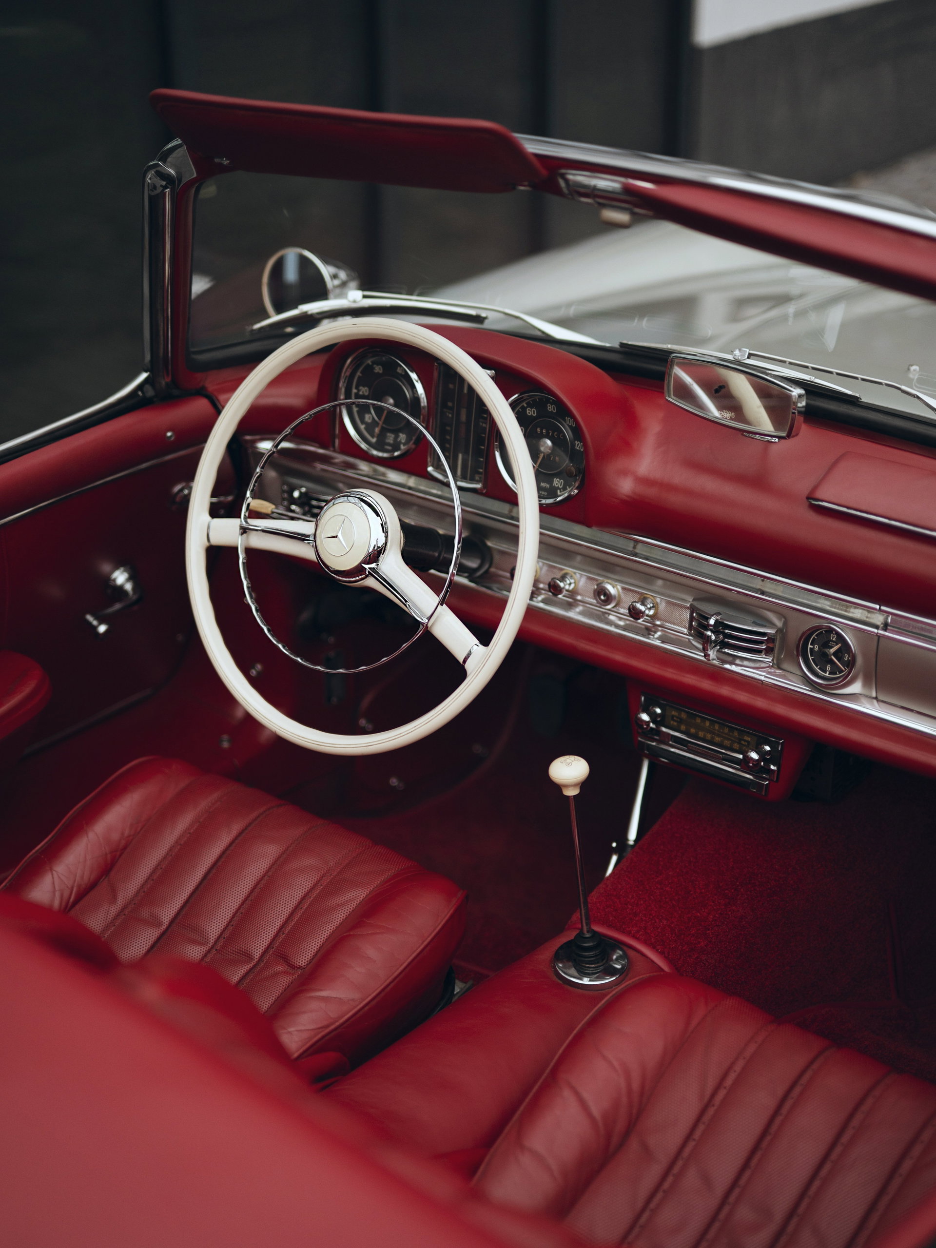 1961 Mercedes-Benz 300 SL - roadster disc brake, iron block, matching numbers, foto 9