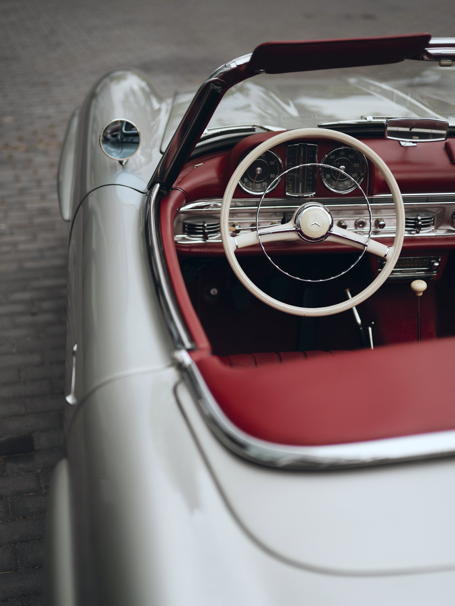 1961 Mercedes-Benz 300 SL - roadster disc brake, iron block, matching numbers, foto 7