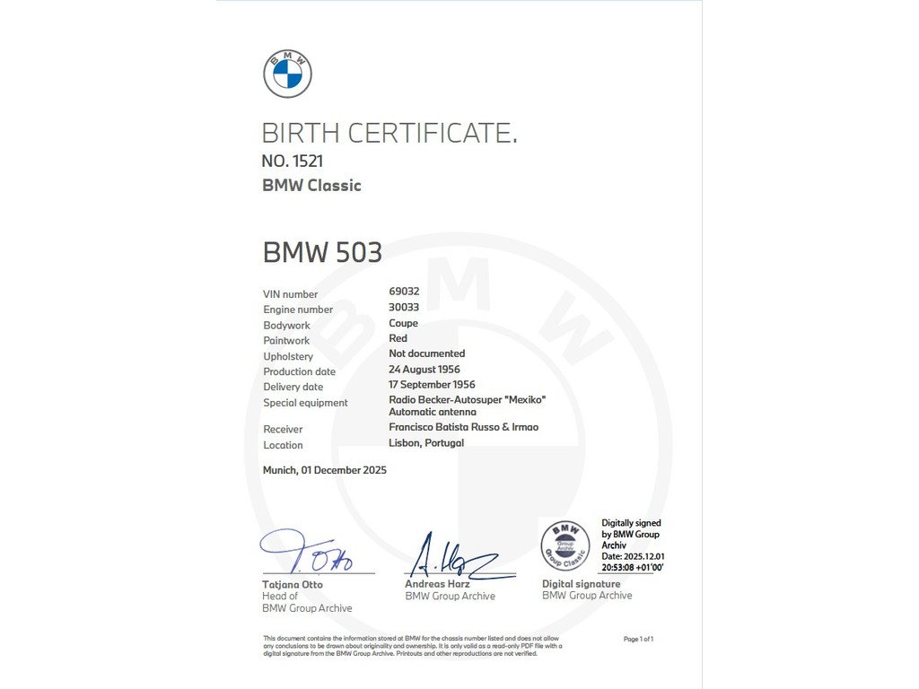 1956 BMW 503, foto 11