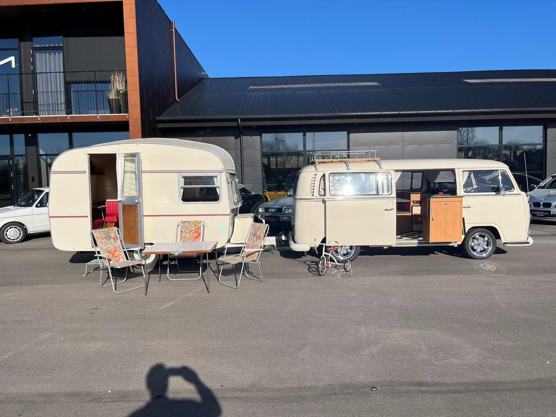 1967 VW T2 - Westfalia with caravan - UNIQUE!, foto 6