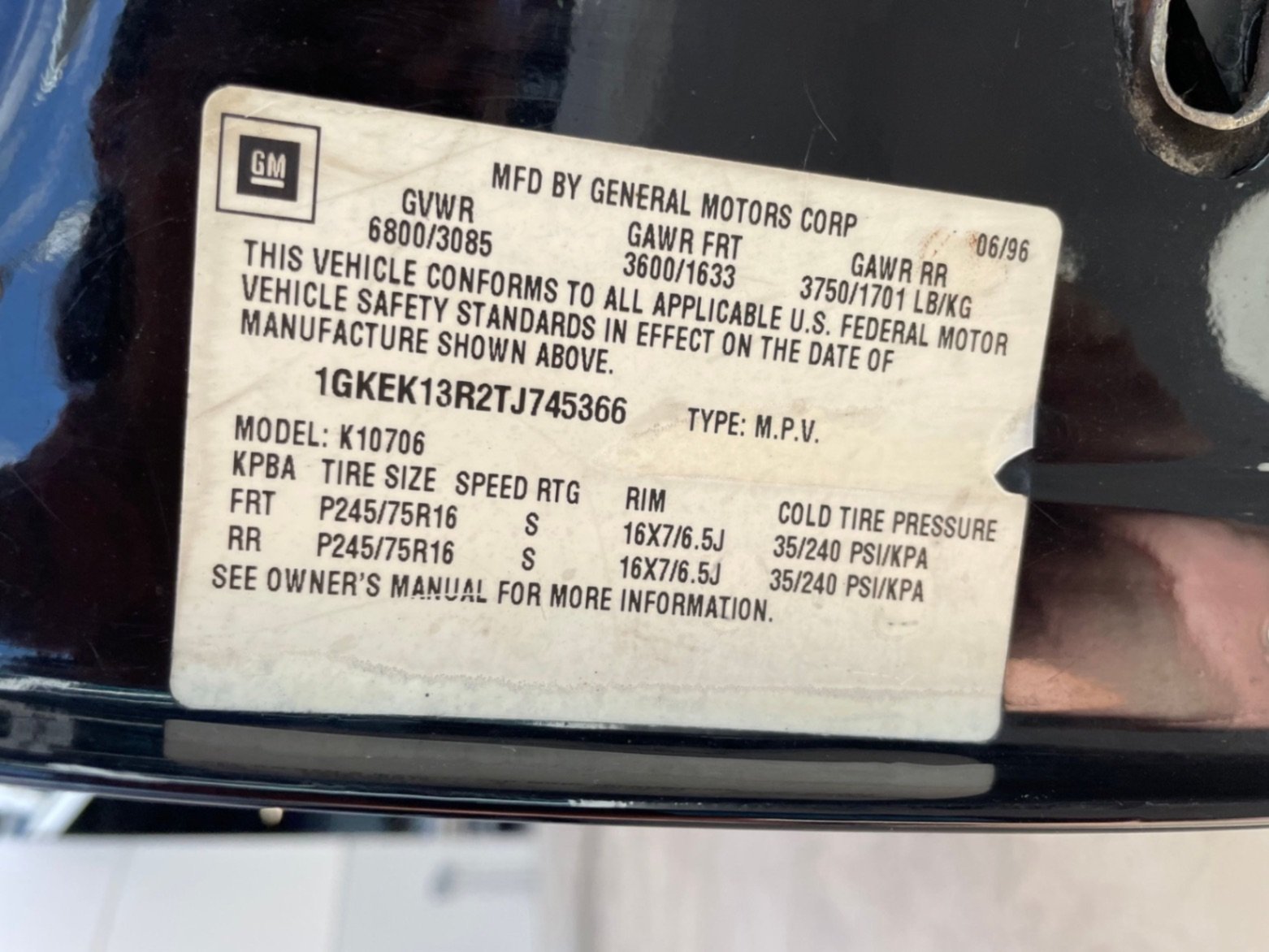 1996 GMC Yukon, foto 12