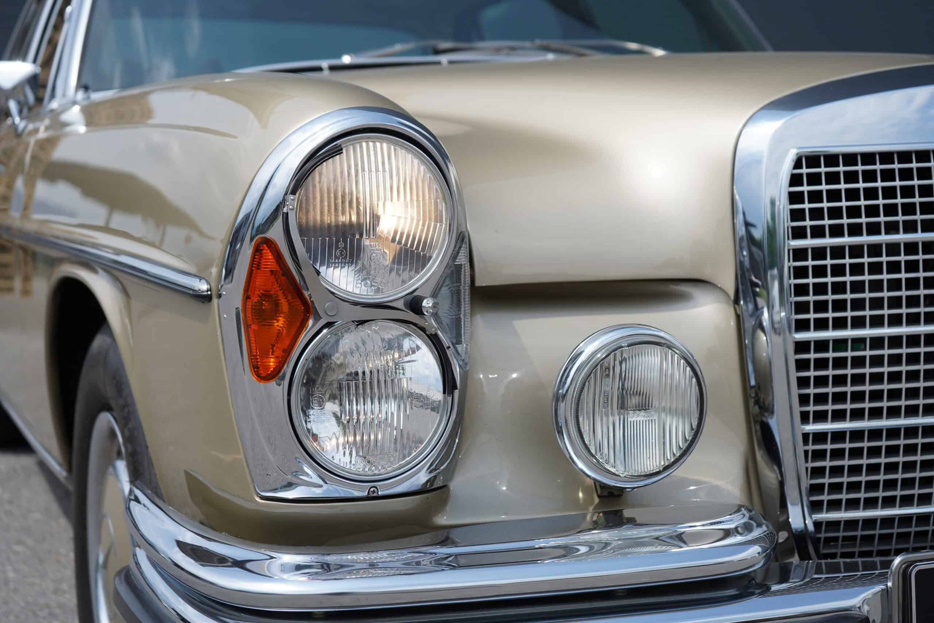 1972 Mercedes-Benz S-Class - Pappdeckelbrief / Klimaanlage / Schiebedach, foto 4