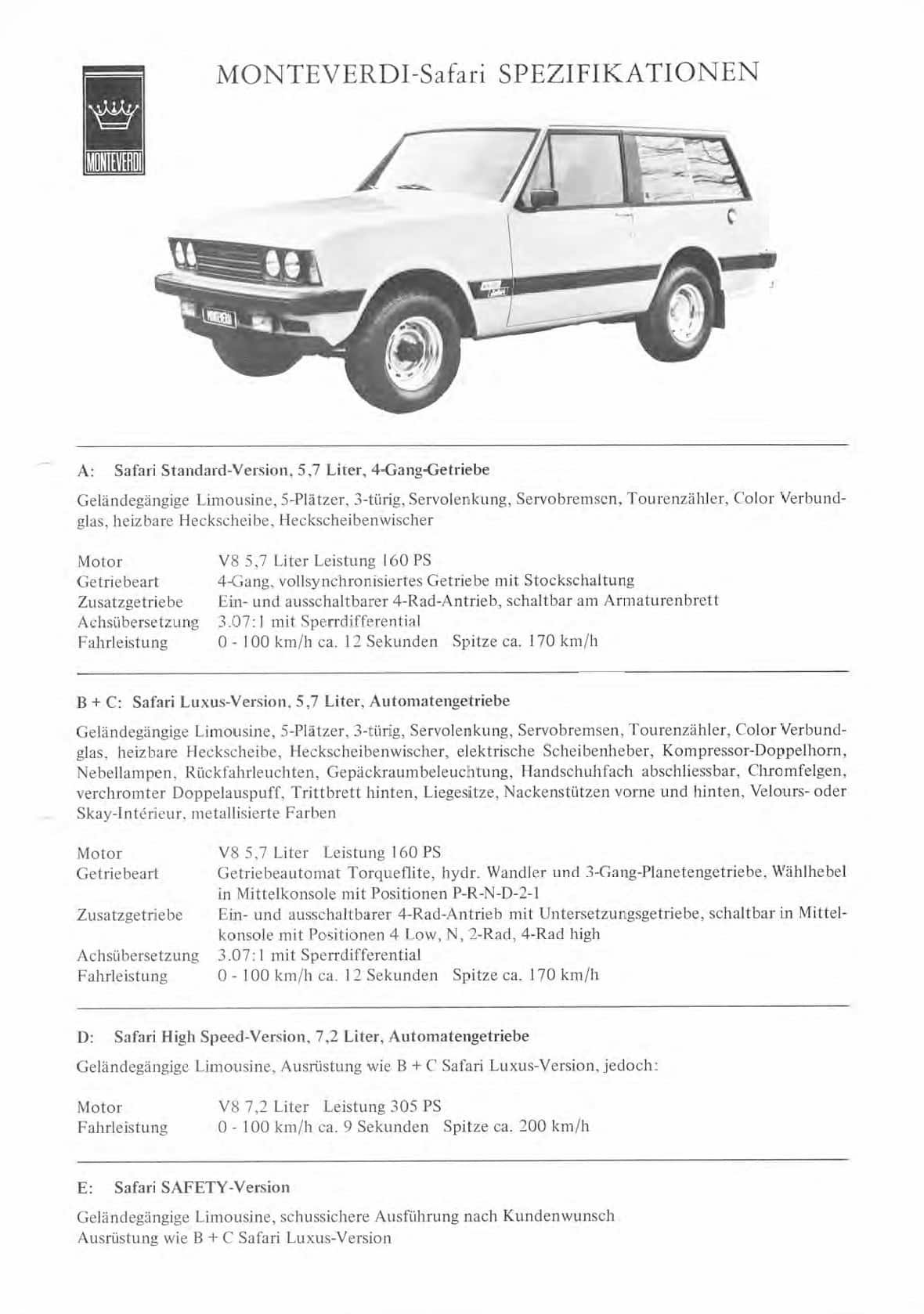 1978 Monteverdi Safari - 1. Hand / Erstlack / original 51.565 km!, foto 8