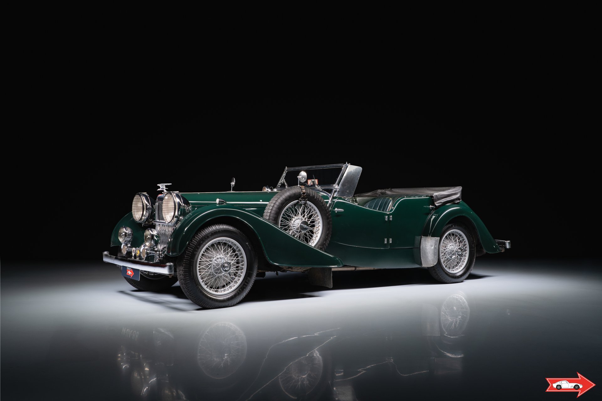 1937 Alvis Speed Twenty Five - Tourer Cross & Ellis - Very rare 4-door convertible. One of only 39 examples ever built, with even fewer surviving today, foto 1