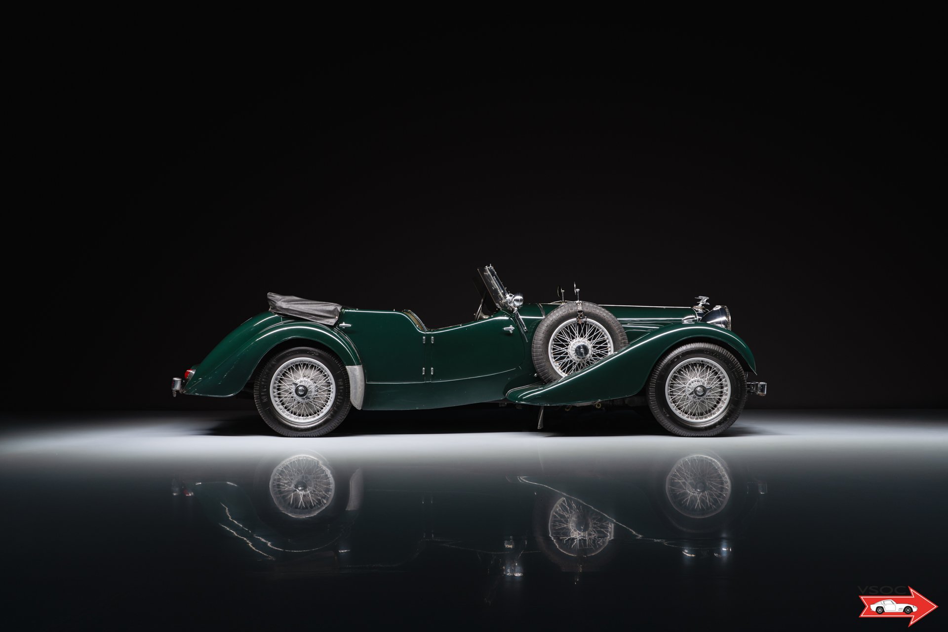 1937 Alvis Speed Twenty Five - Tourer Cross & Ellis - Very rare 4-door convertible. One of only 39 examples ever built, with even fewer surviving today, foto 2