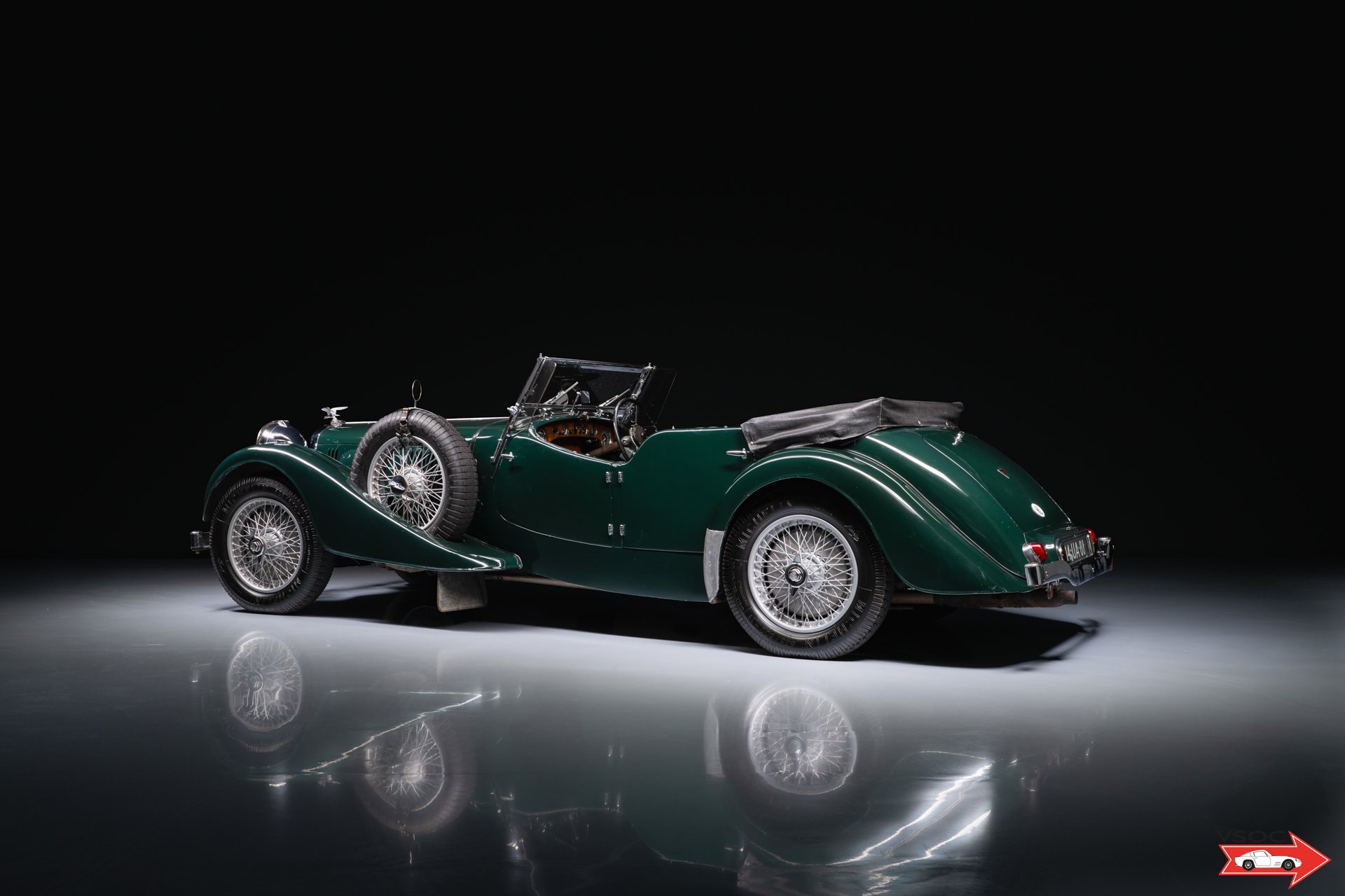 1937 Alvis Speed Twenty Five - Tourer Cross & Ellis - Very rare 4-door convertible. One of only 39 examples ever built, with even fewer surviving today, foto 3