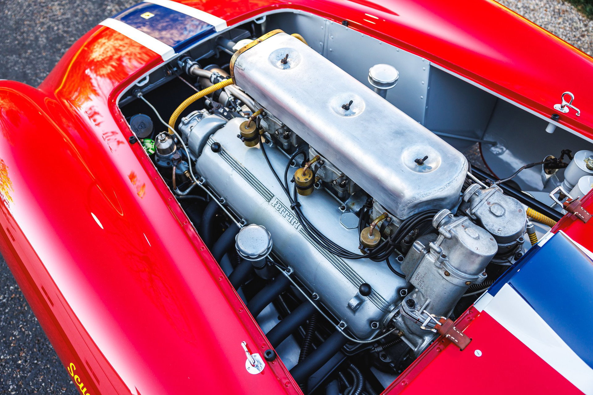 1955 Ferrari 410 Sport - 410 Sport Scaglietti spyder | in-period racing history with Carroll Shelby | marque specialist restored, foto 9