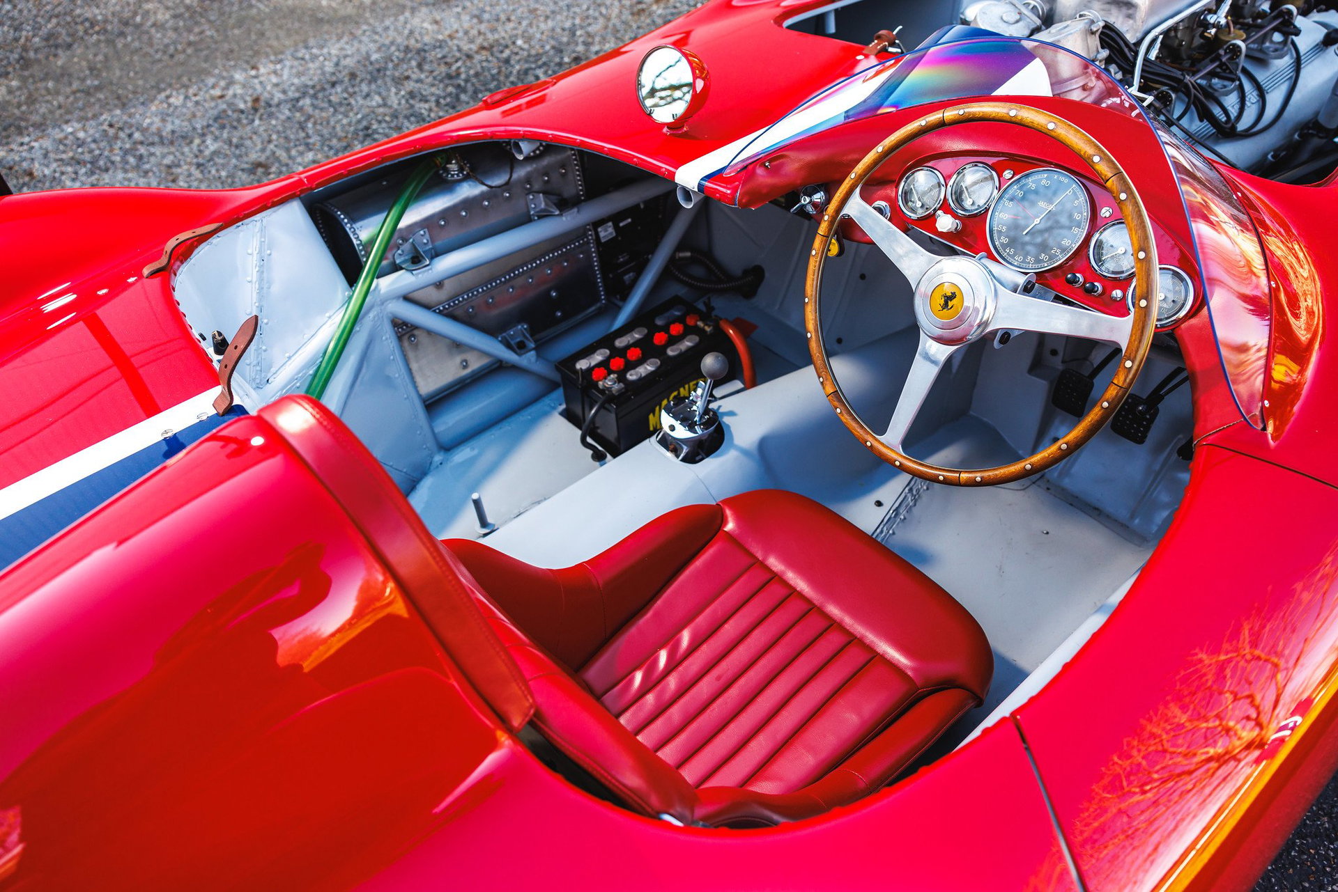 1955 Ferrari 410 Sport - 410 Sport Scaglietti spyder | in-period racing history with Carroll Shelby | marque specialist restored, foto 11