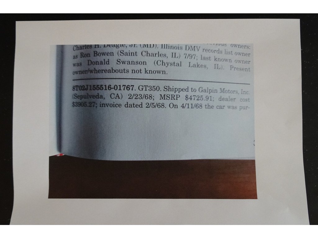 1968 Ford Mustang - Shelby GT350 PRICE REDUCTION!, foto 7