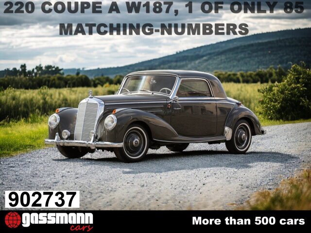 1954 Mercedes-Benz 220 - 220 Coupe A W187, 1 von nur 85 -, foto 1