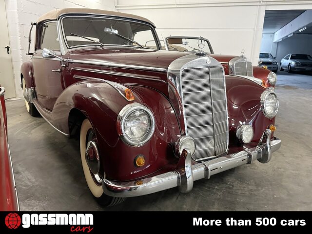 1955 Mercedes-Benz 220 - 220 A Cabriolet, gebogener Frontscheibe - W187, foto 3