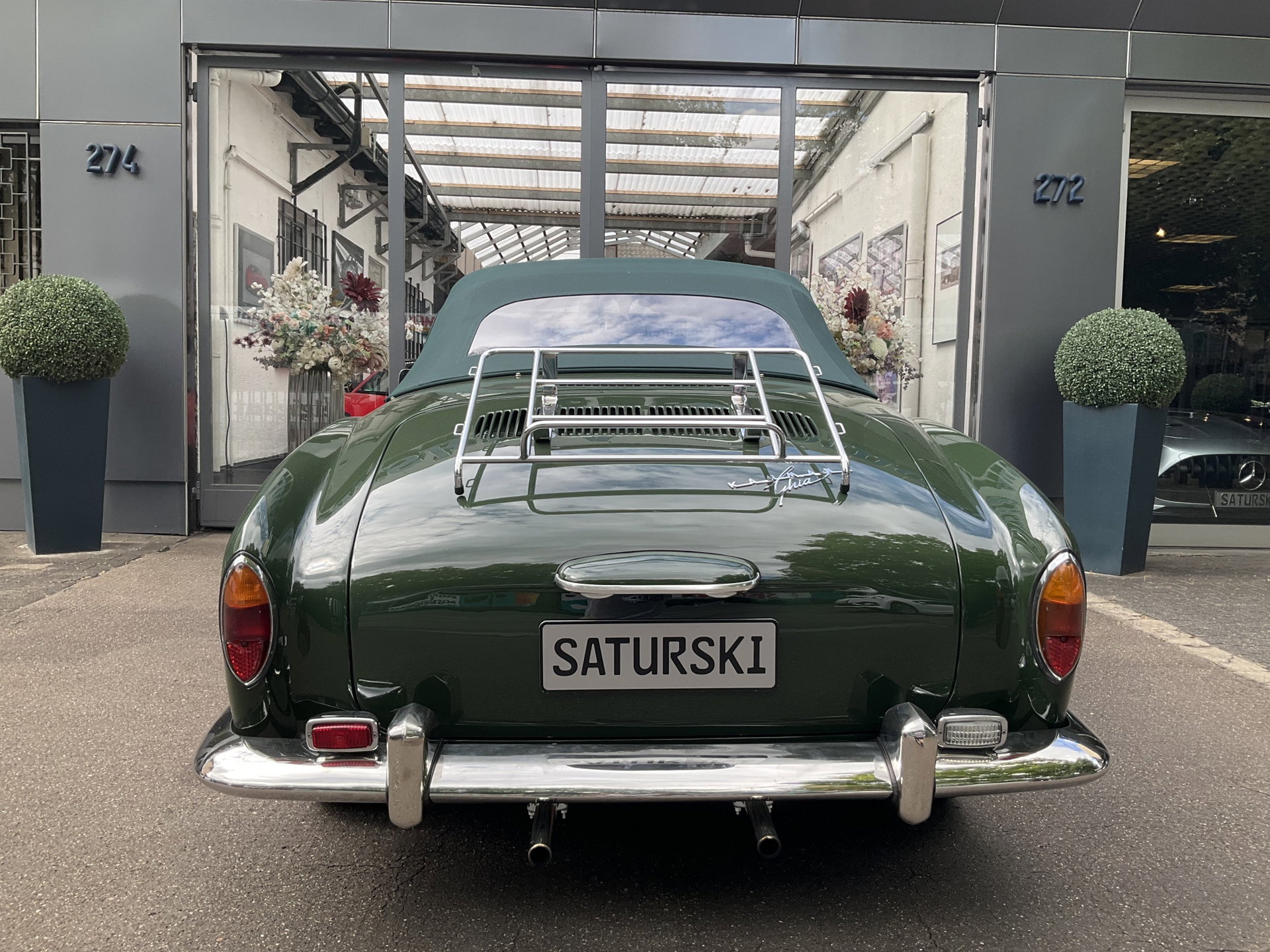 1968 VW Karmann Ghia - Cabriolet 1. Serie L61K Fichten Grün ORIGINAL Farbe full leather brown, foto 10