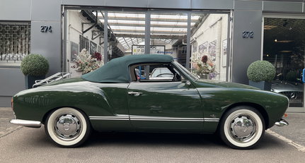 1968 VW Karmann Ghia - Cabriolet 1. Serie L61K Fichten Grün ORIGINAL Farbe