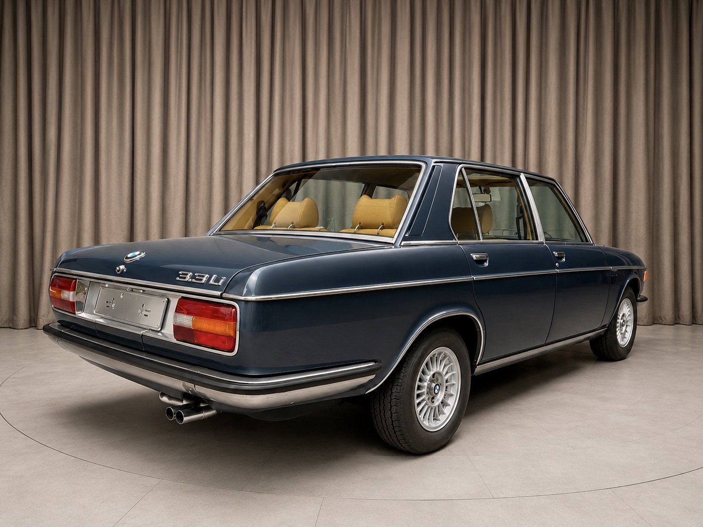 1977 BMW 3,3 - Li (E3) – das Paradeschiff der BMW Oberklasse manual + sunroof from classic car collection, foto 2