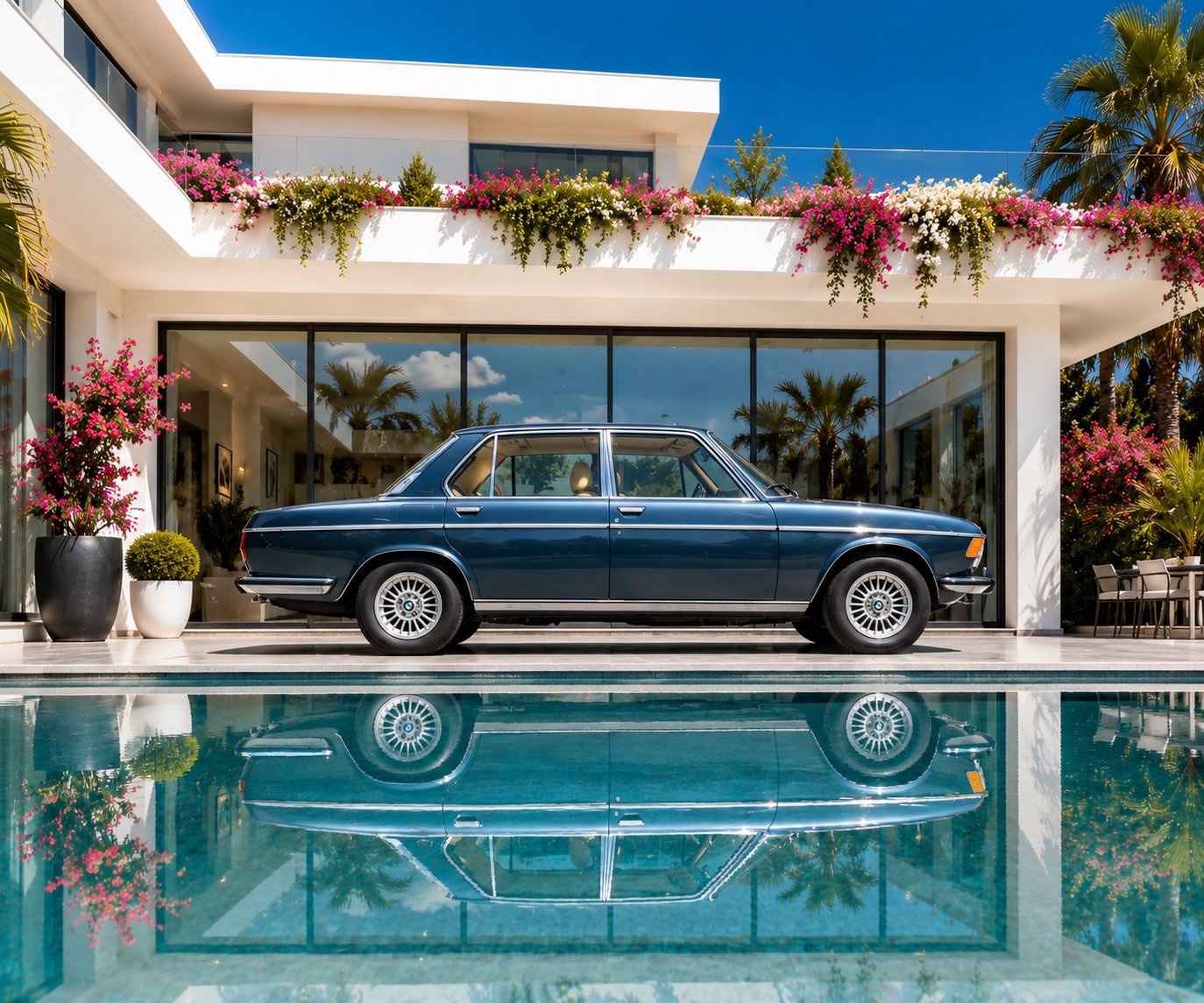 1977 BMW 3,3 - Li (E3) – das Paradeschiff der BMW Oberklasse manual + sunroof from classic car collection, foto 1