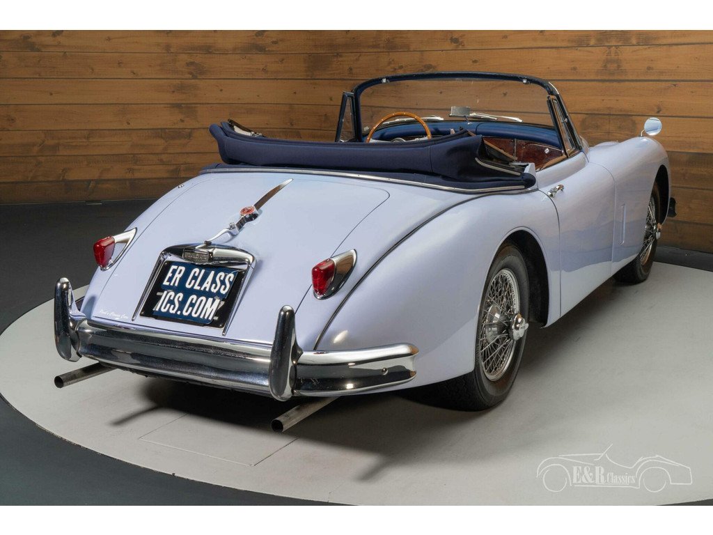 1960 Jaguar XK 150 - Cabrio | Gerestaureerd | Hermès Blauw | 1960, foto 6