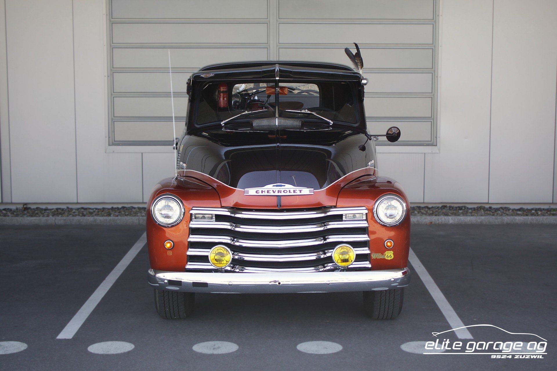 1954 Chevrolet Pick-Up - Pick Up 3100 + Harley Davidson Flathead WL50 (VETERANENGEPRÜFT), foto 7