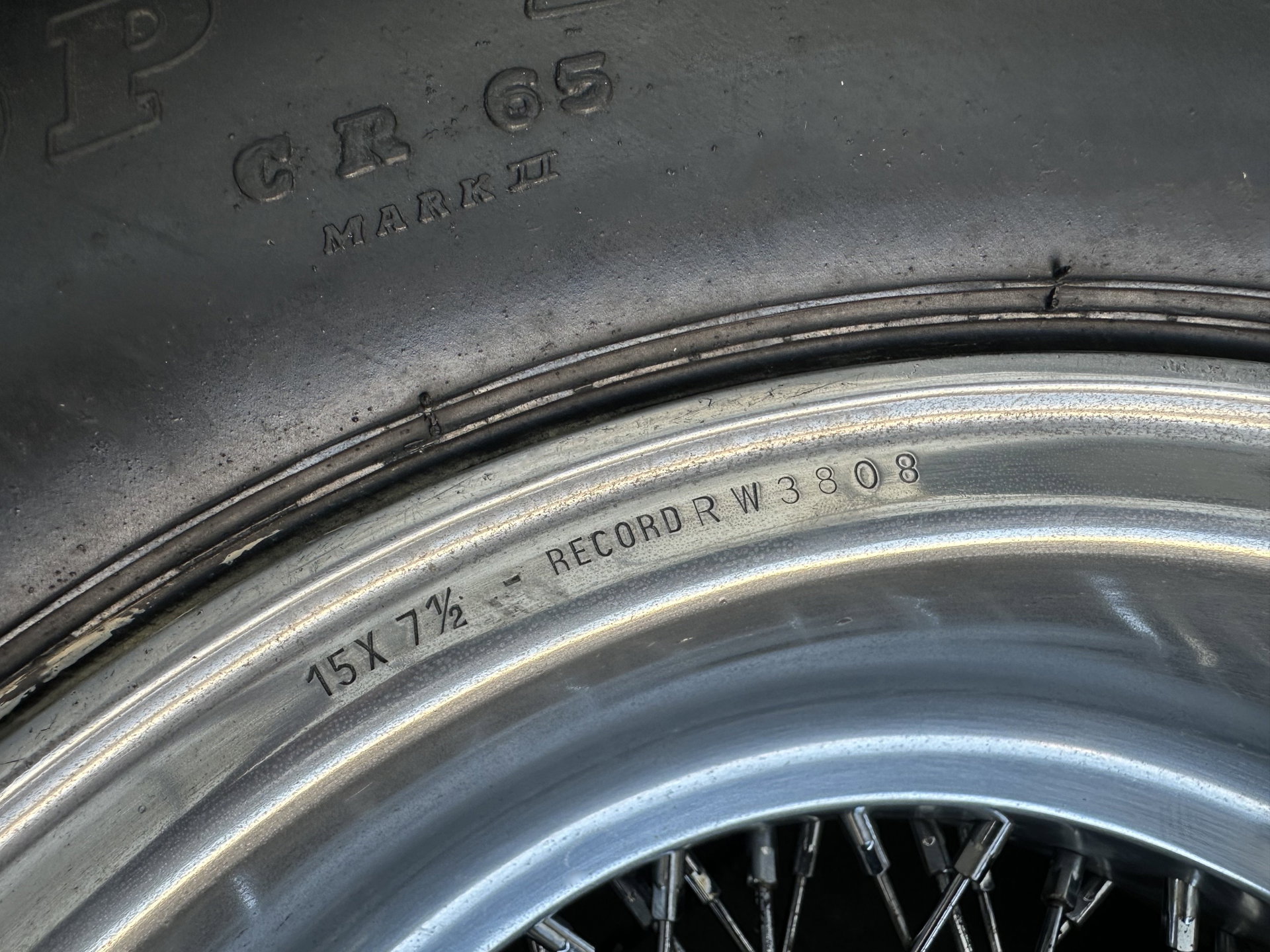 1962 Borrani Wheels - Spoked wheels Ferrari 250 GTO / 250 GT SWB, foto 8