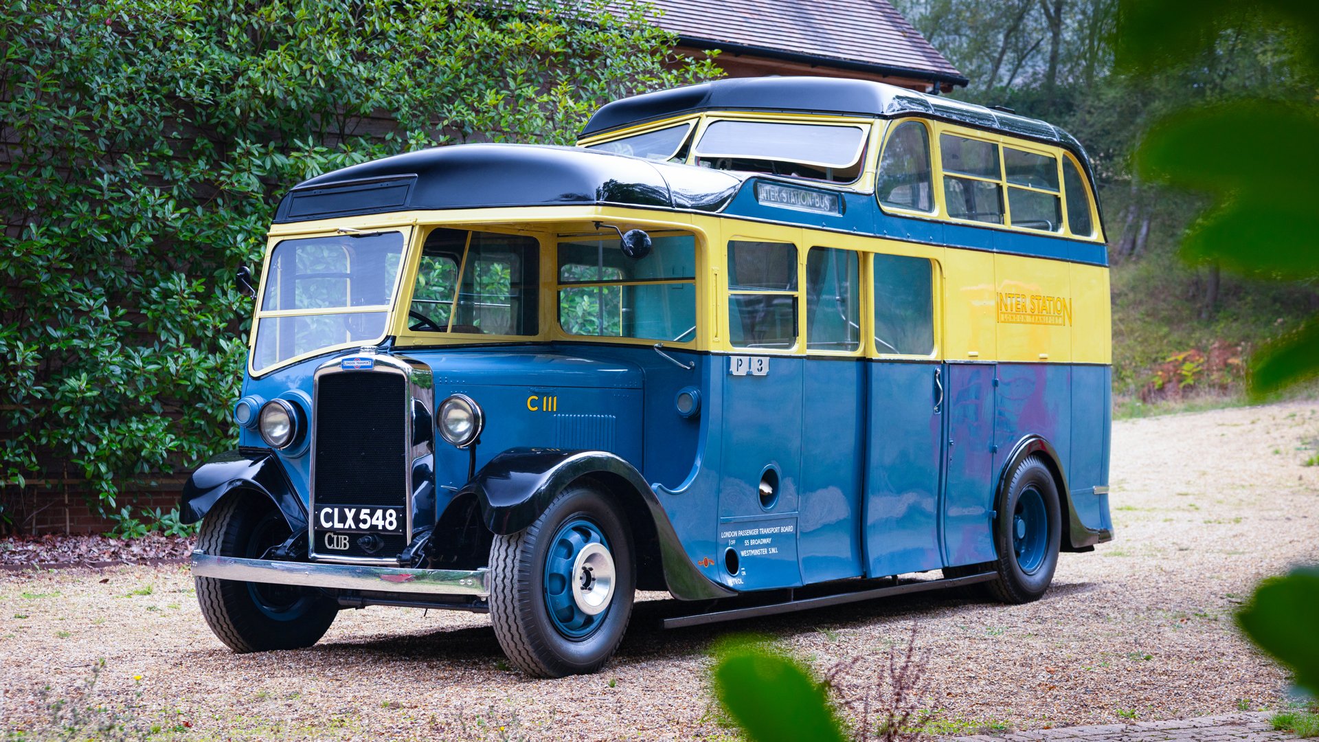 1936 Leyland Double-Decker Bus - Cub London Transport Interstation Bus, foto 1