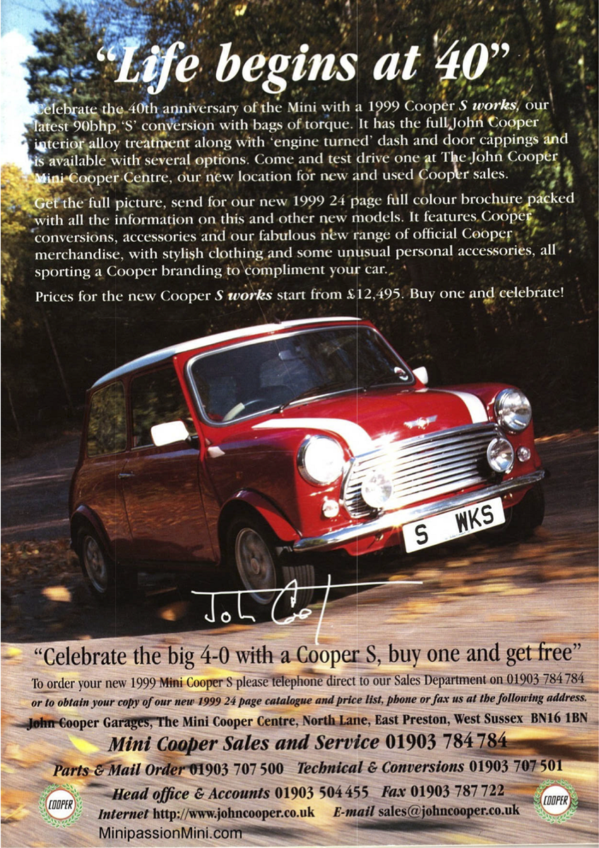 1998 MINI Cooper - 1.3 MPI - Cooper S WORKS n°2, foto 3