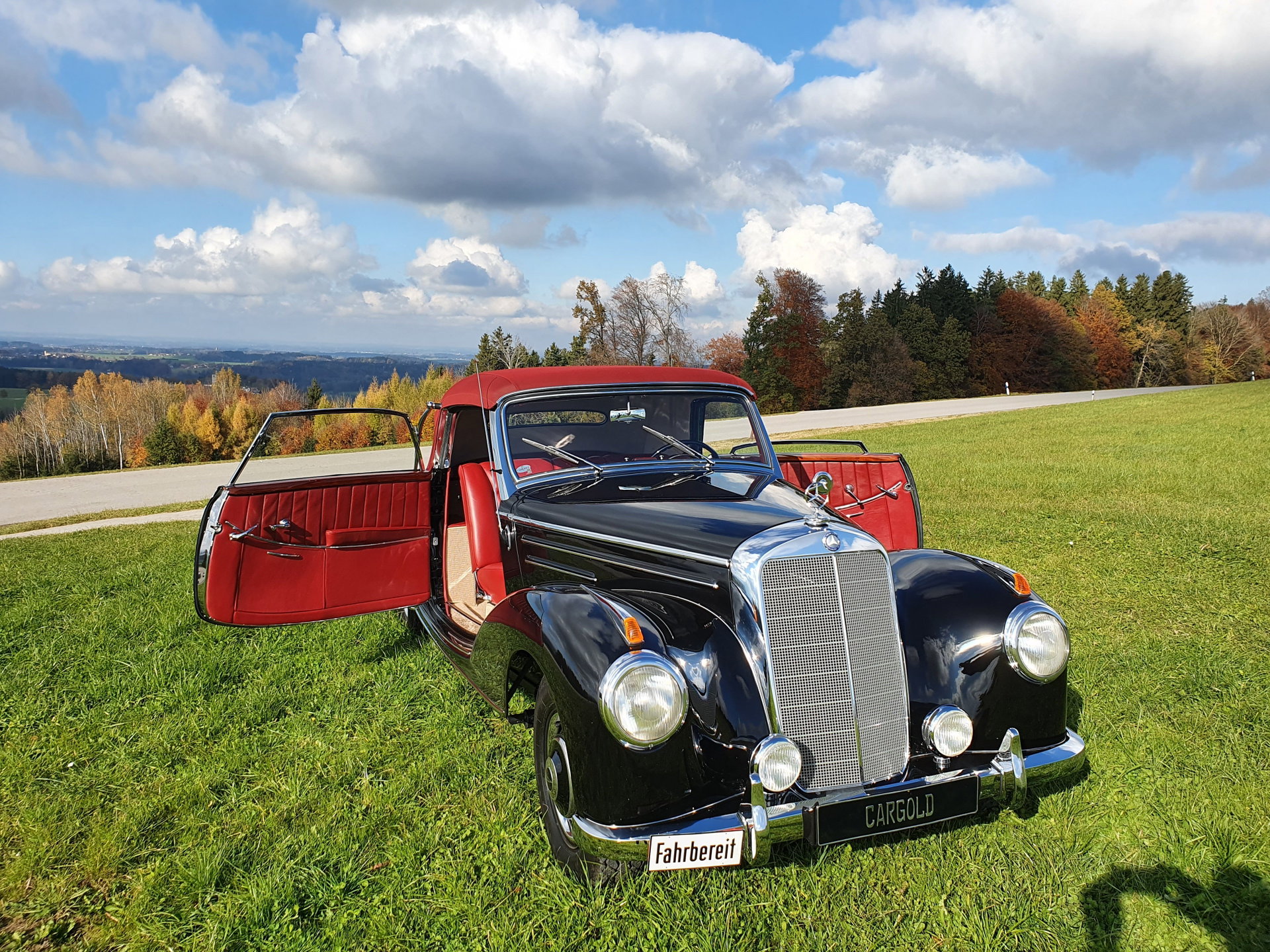 1954 Mercedes-Benz 220 - Cabriolet A First Class! Curved Windshield, foto 5