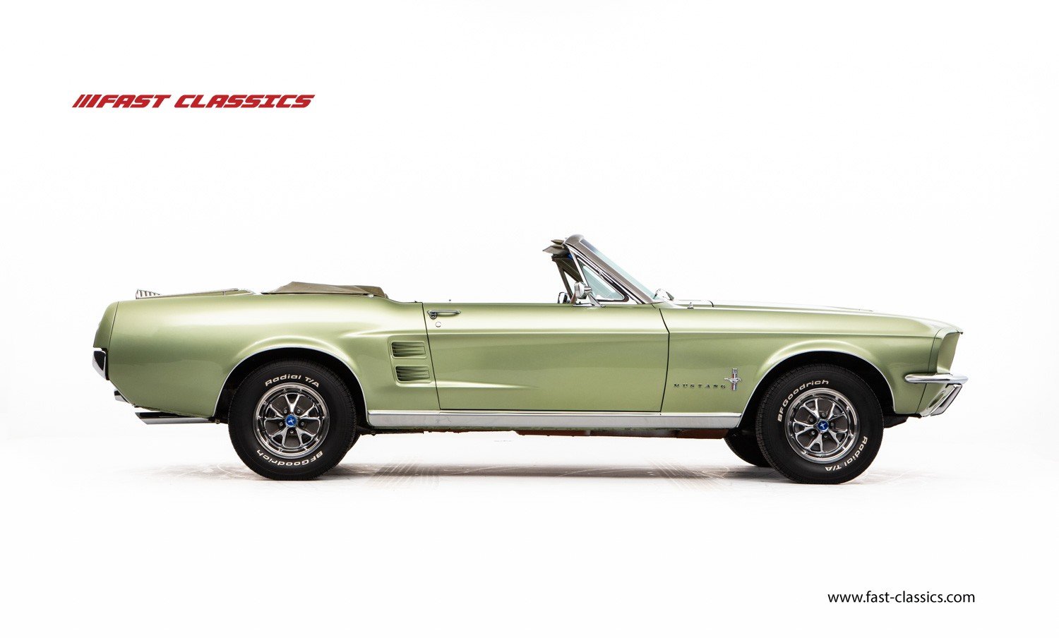 1967 Ford Mustang - FORD MUSTANG CONVERTIBLE // 1967 FACTORY 4-SPEED MANUAL // LIME GOLD METALLIC // HUGE HISTORY FILE, foto 1