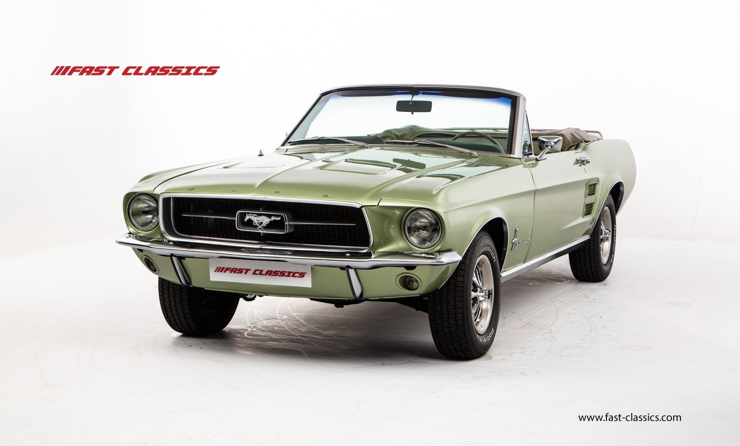 1967 Ford Mustang - FORD MUSTANG CONVERTIBLE // 1967 FACTORY 4-SPEED MANUAL // LIME GOLD METALLIC // HUGE HISTORY FILE, foto 4