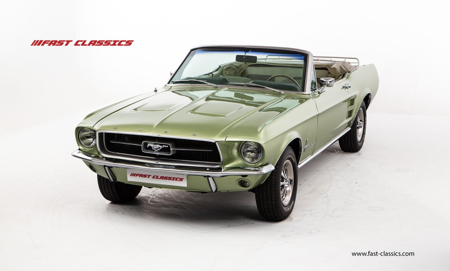 1967 Ford Mustang - FORD MUSTANG CONVERTIBLE // 1967 FACTORY 4-SPEED MANUAL // LIME GOLD METALLIC // HUGE HISTORY FILE, foto 5